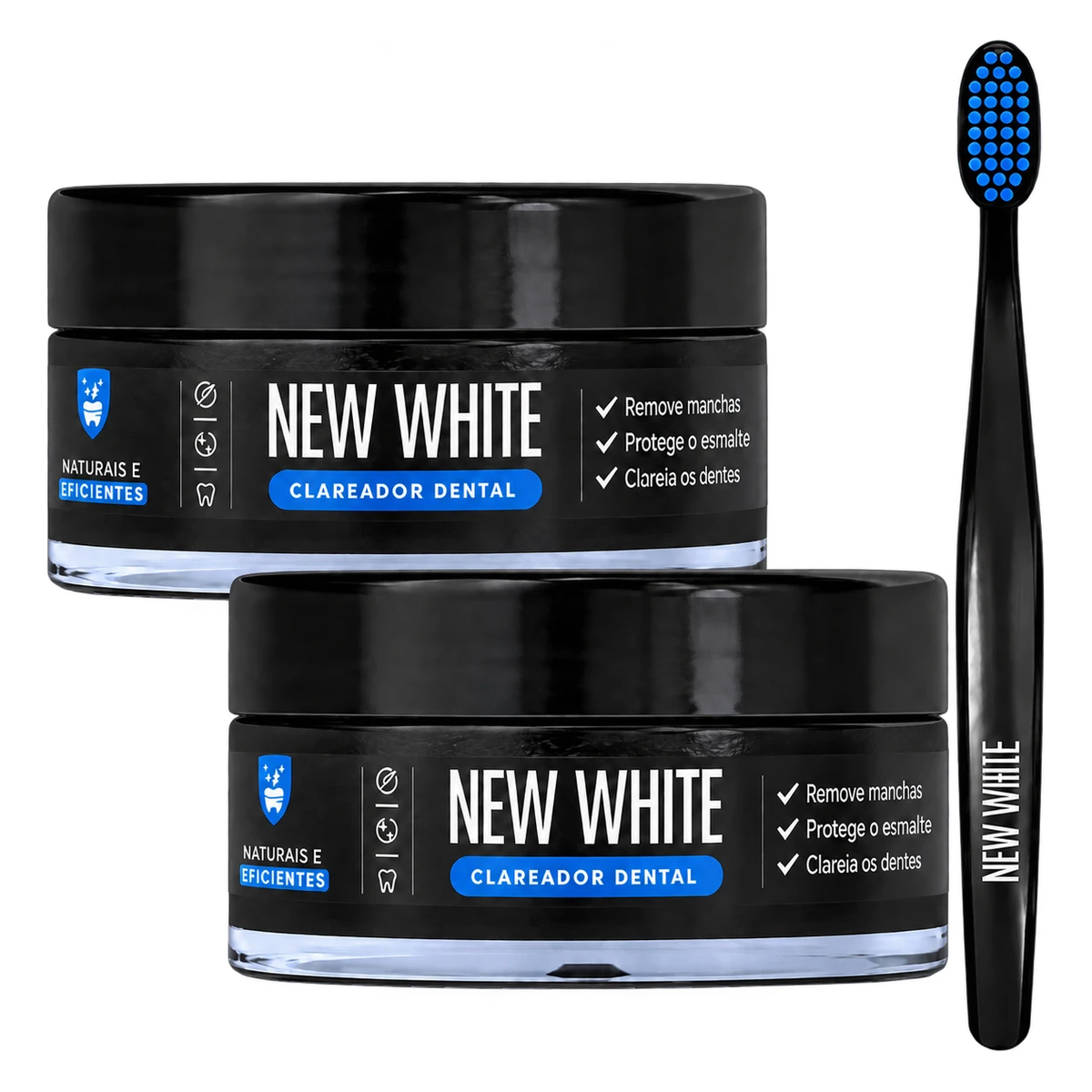 Kit 2 Clareadores + Escova